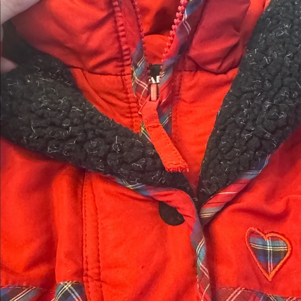Vintage! Paramount Kids Red Quilted Scottie Jacket with Black Trim, sz 4T